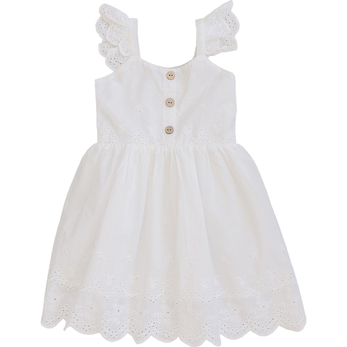 White Eyelet Dress