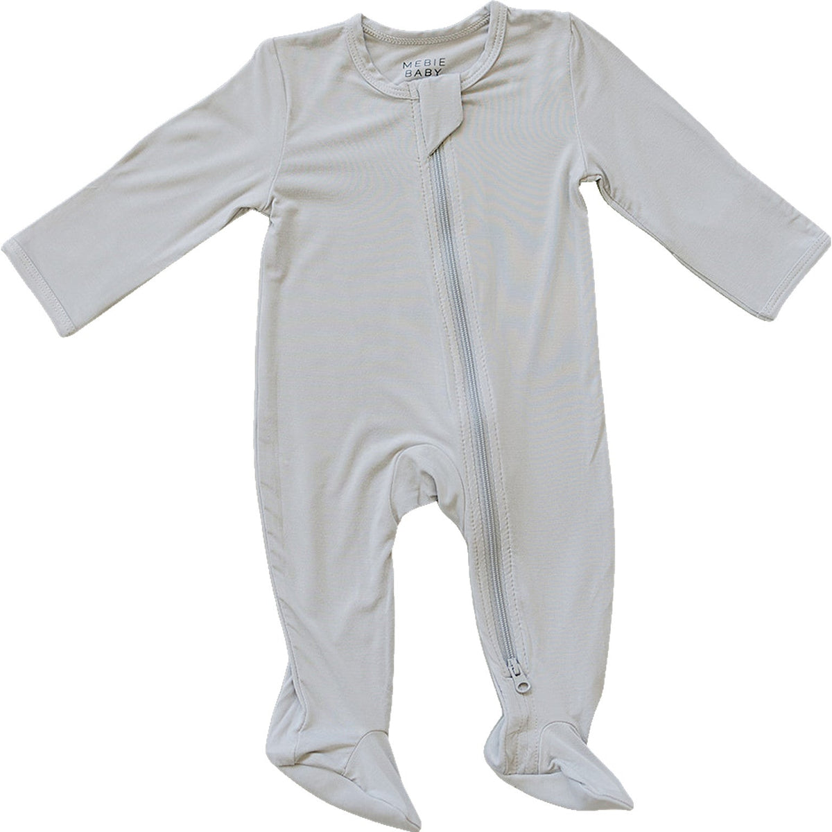 Stone Bamboo Footed Zipper