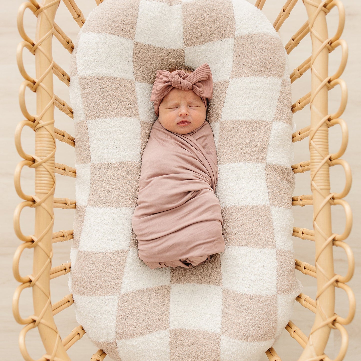 Dusty Rose Bamboo Stretch Swaddle