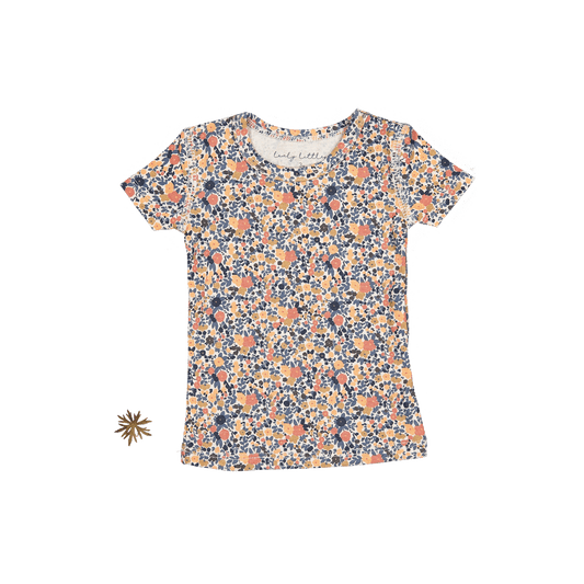 The Printed Short Sleeve Tee - Autumn Floral