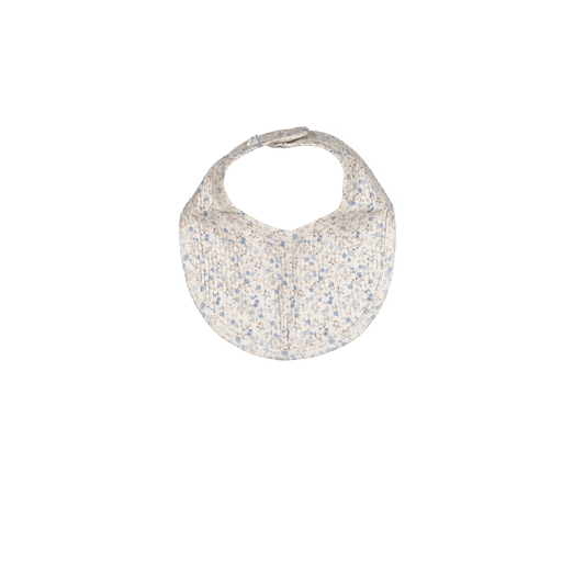 The Printed Bib - Dusty Blue Floral