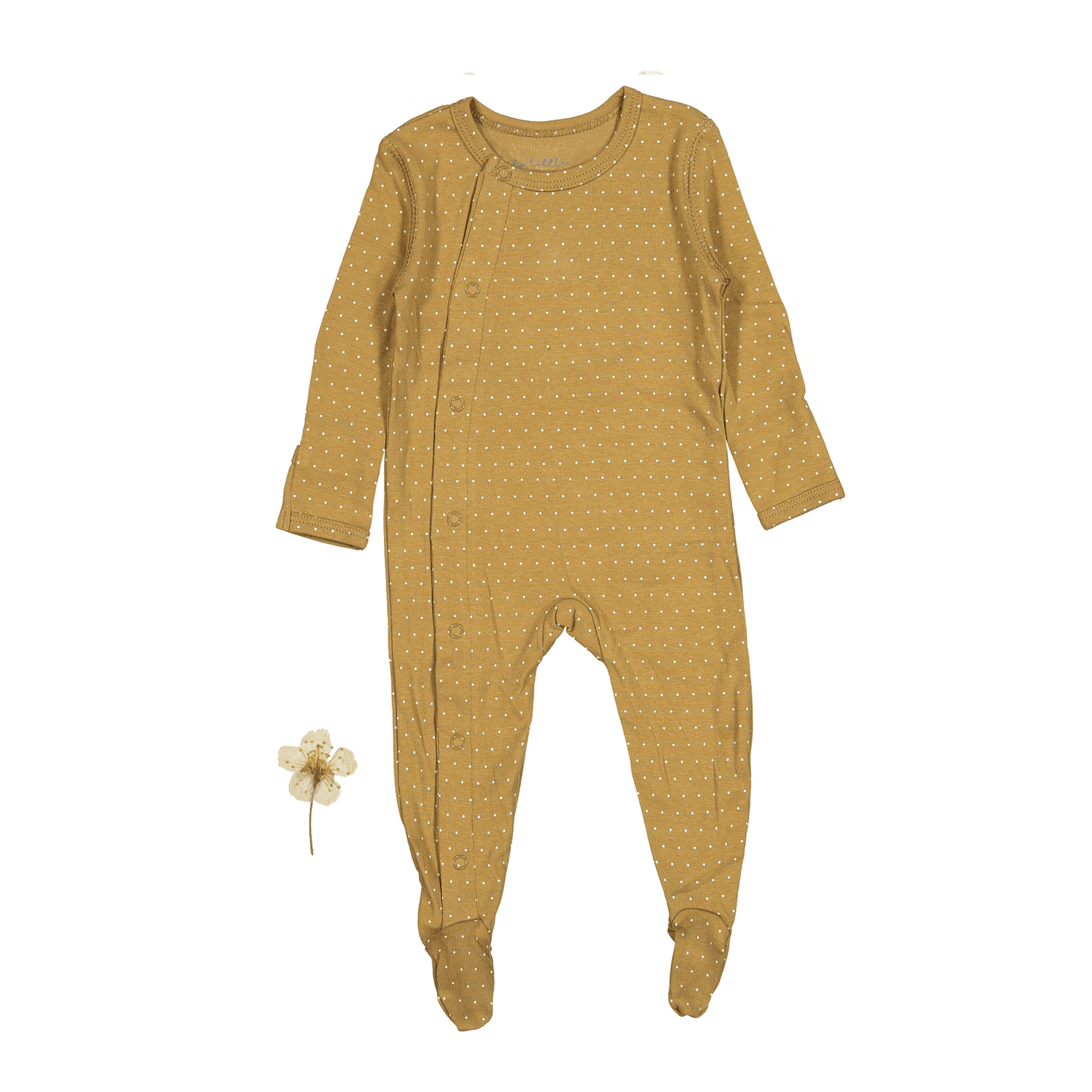 The Printed Snap Romper - Golden Dot