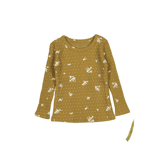 The Printed Long Sleeve Tee - Golden Floral