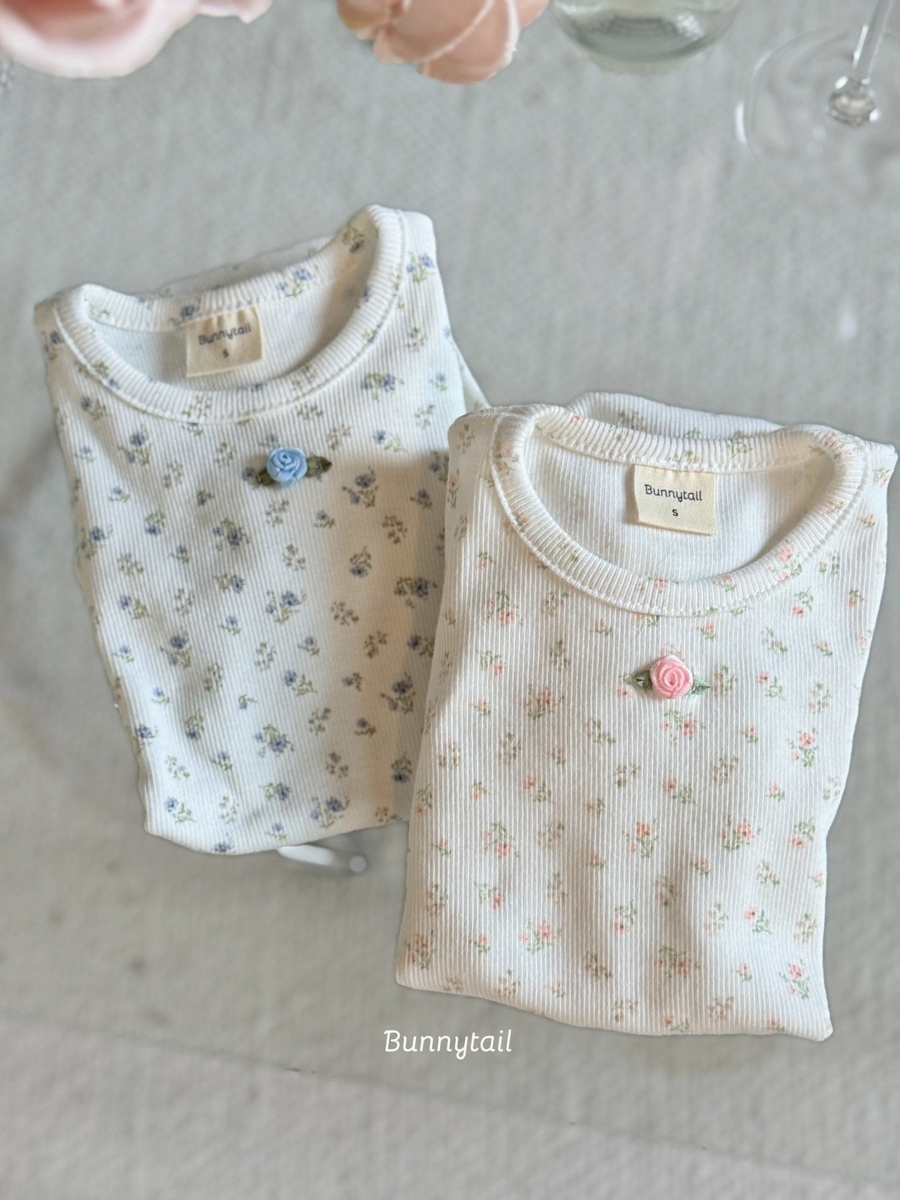 Ribbed Floral Tee