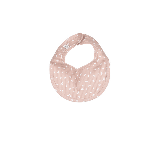 The Printed Bib - Mauve Petal