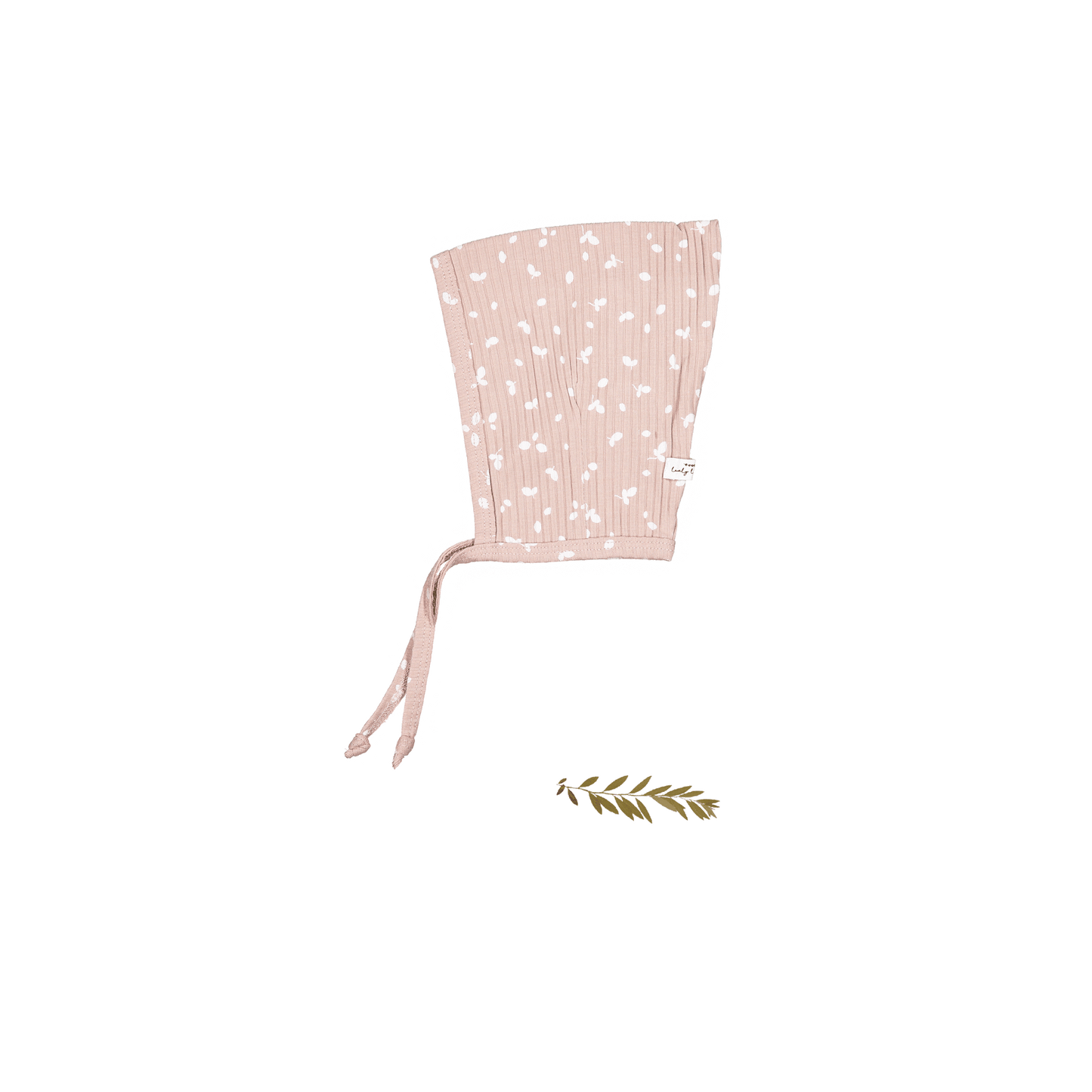 The Printed Pixie Bonnet - Mauve Petal