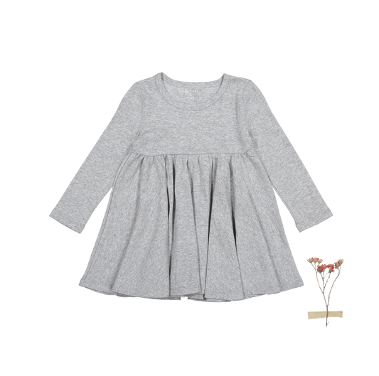 The Long Sleeve Dress - Heather