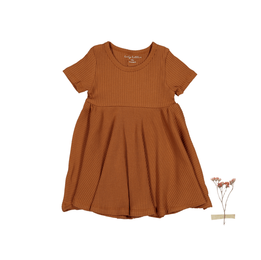 The Short Sleeve Dress - Caramel