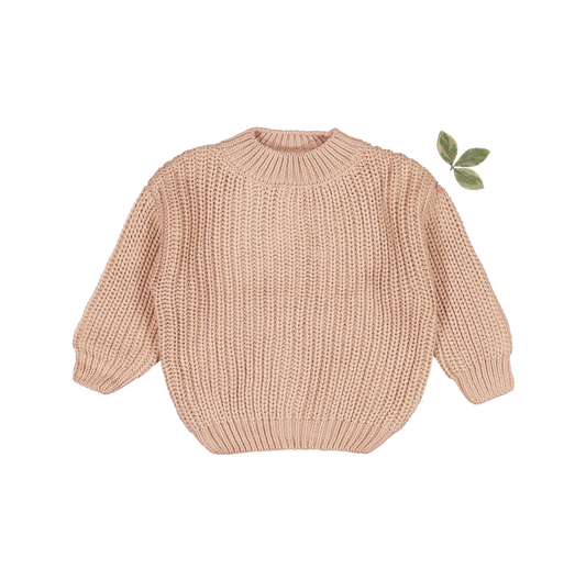 The Chunky Knit Sweater - Blush