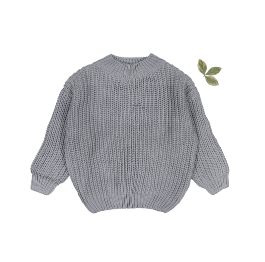 The Chunky Knit Sweater - Slate