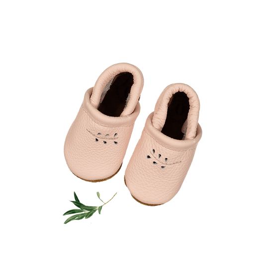 The Leather Mocc - Blush