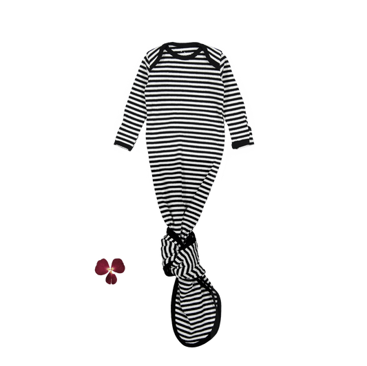 The Printed Baby Gown - Stripe