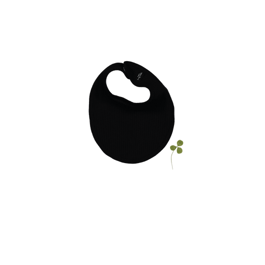 The Bib - Black Ribbed