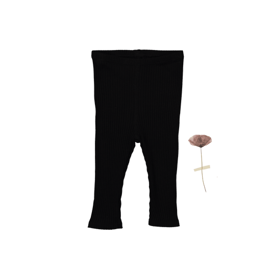 The Legging - Black Ribbed