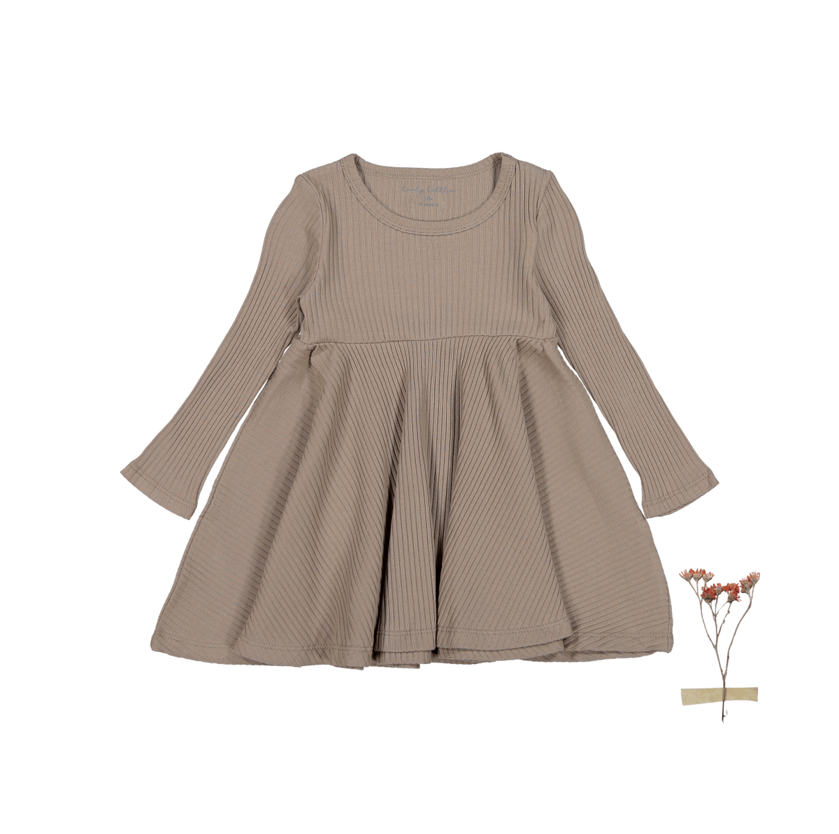 The Long Sleeve Dress - Taupe