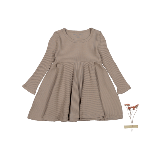 The Long Sleeve Dress - Taupe