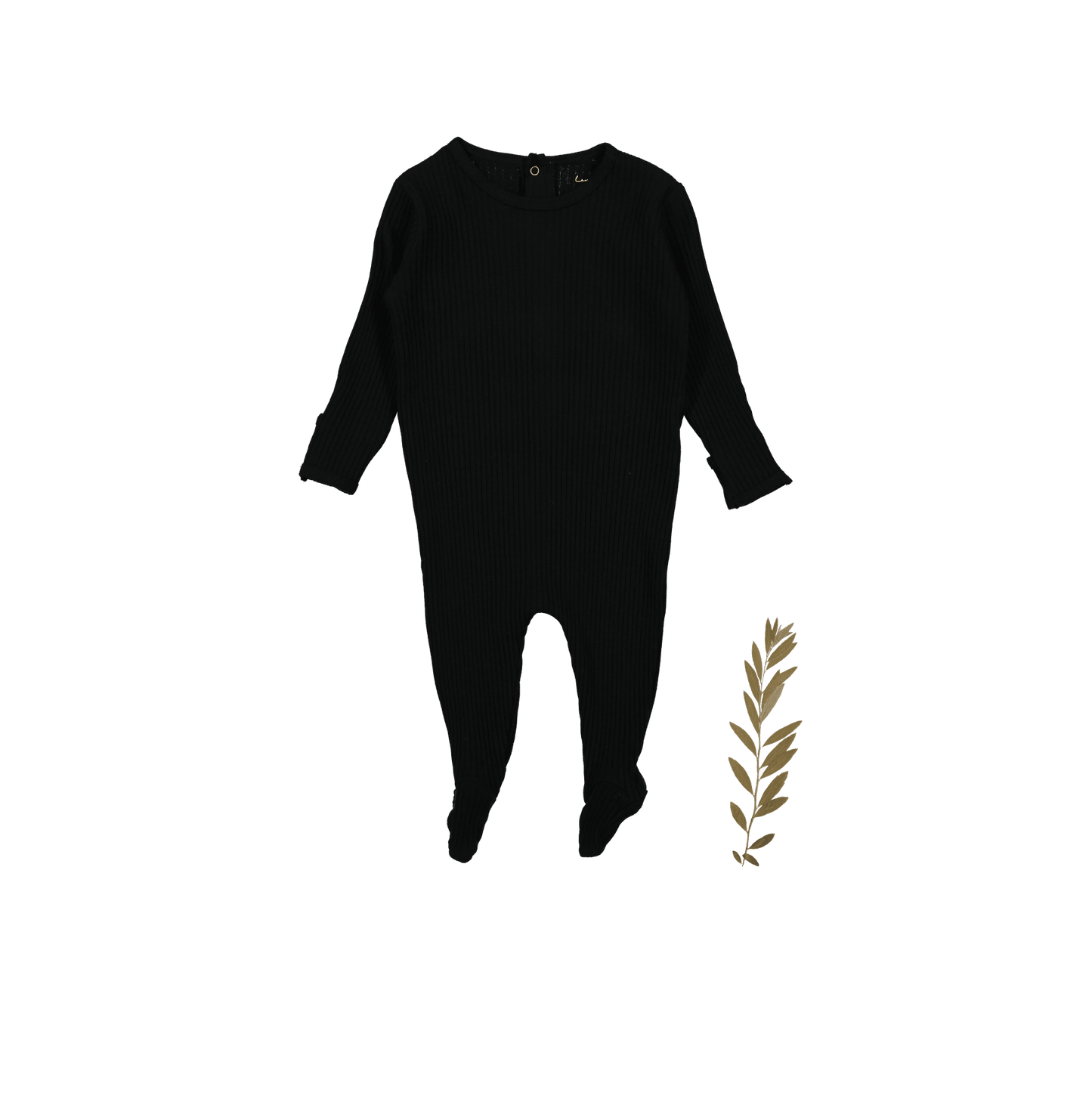 The Romper - Black Ribbed