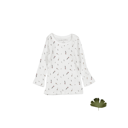 The Printed Long Sleeve Tee - Tulip