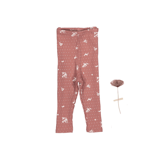 The Printed Legging - Rosewood Floral