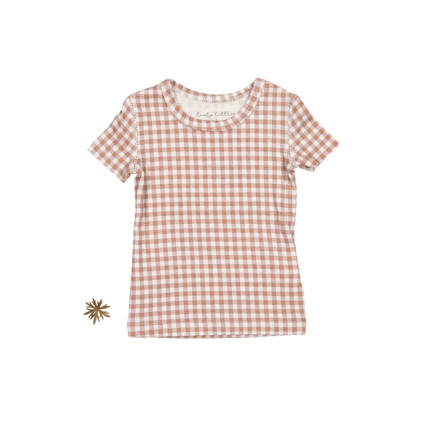 The Printed Short Sleeve Tee - Rosewood Gingham