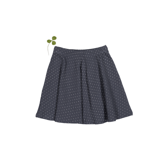 The Printed Skirt - Steel Dot