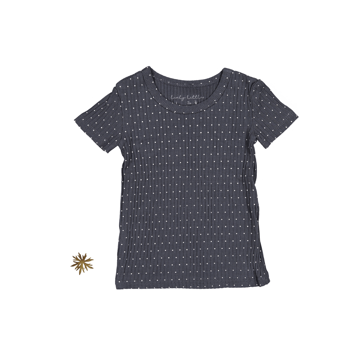 The Printed Short Sleeve Tee - Steel Dot