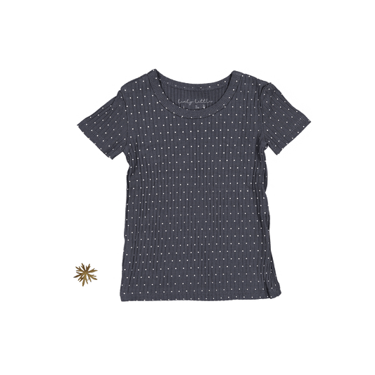 The Printed Short Sleeve Tee - Steel Dot