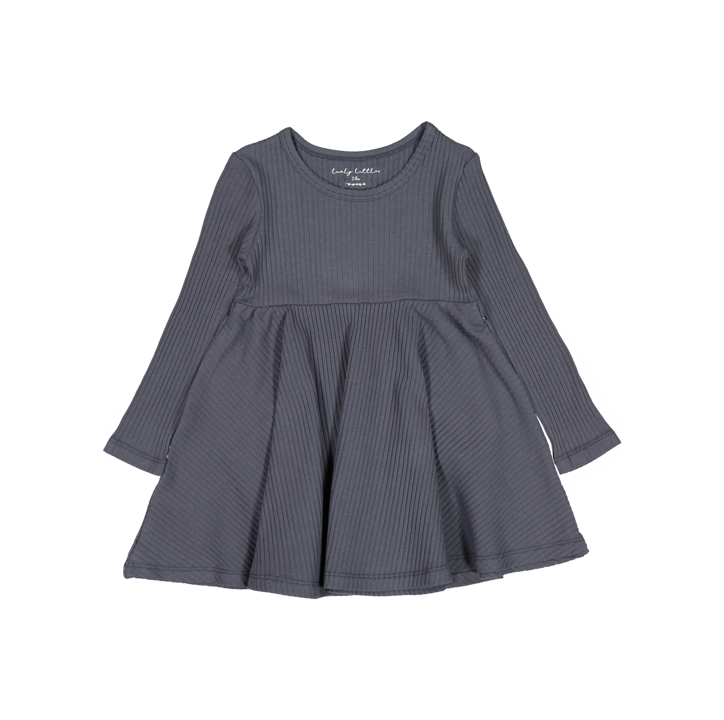 The Long Sleeve Dress - Steel