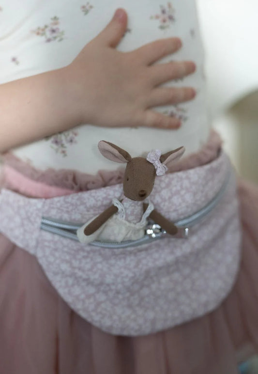 Pink Floral Rugaroo Pouch Bag | Kids Bum Bag *Pre-order