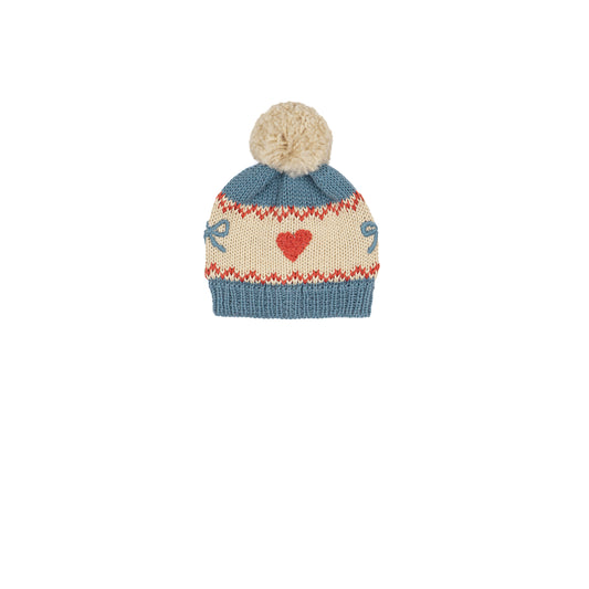 Knitted Beanie | Teal Blue