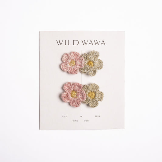 Crochet Clip Set | Meadow Bloom