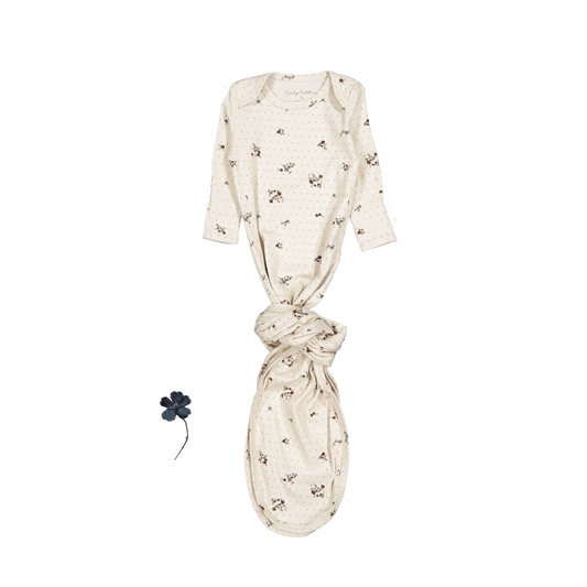 The Printed Baby Gown - Vintage Floral